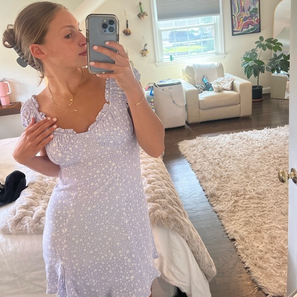 periwinkle light weight summer dress - Picture 4 of 4